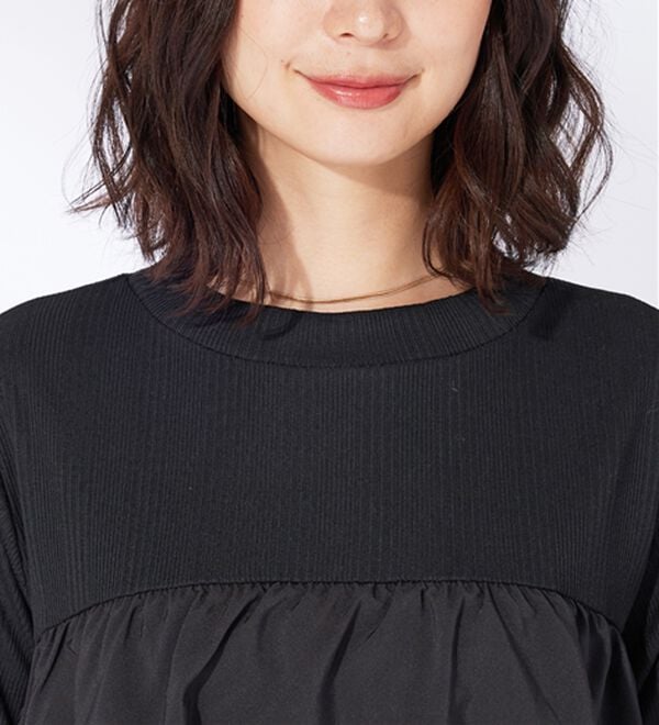 BELLUNA（ベルーナ）の「胸元フリルデザインワンピース（その他ワンピース）」｜詳細画像