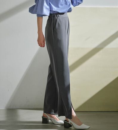 RANAN（ラナン）の「機能付センタースリットフレアーパンツ（フルレングスパンツ）」