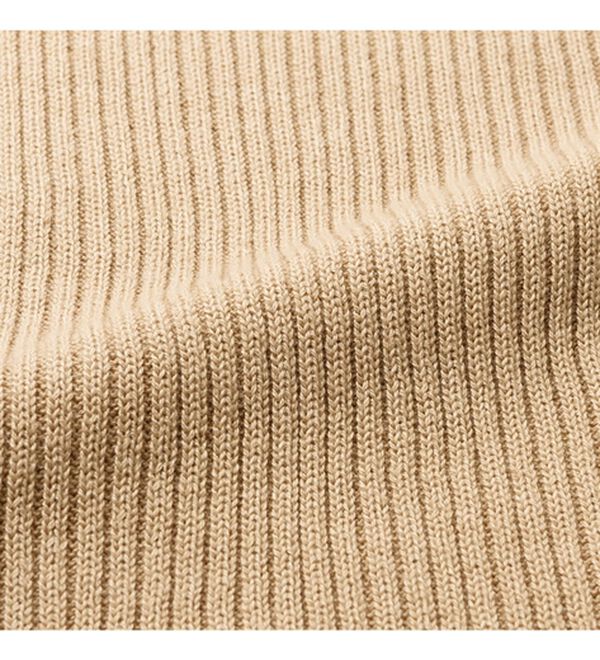 VINNO（ヴィノ）の「配色スリーブ・コットン混ニット（ニット・セーター）」｜詳細画像