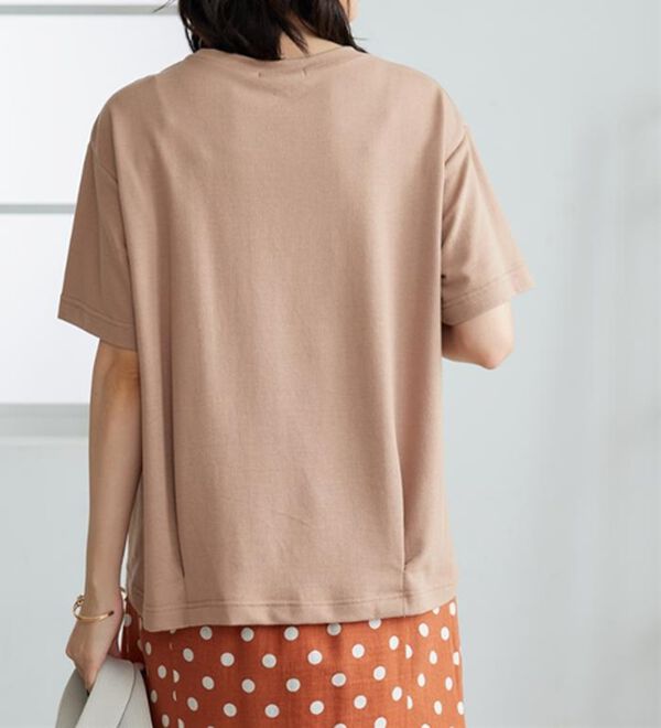 BELLUNA（ベルーナ）の「異素材切替ロゴプリントプルオーバー（カットソー）」｜詳細画像