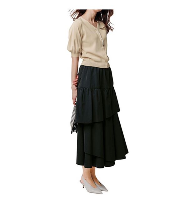 RANAN（ラナン）の「ひんやり！ランダムティアードスカート（ロングスカート）」｜詳細画像