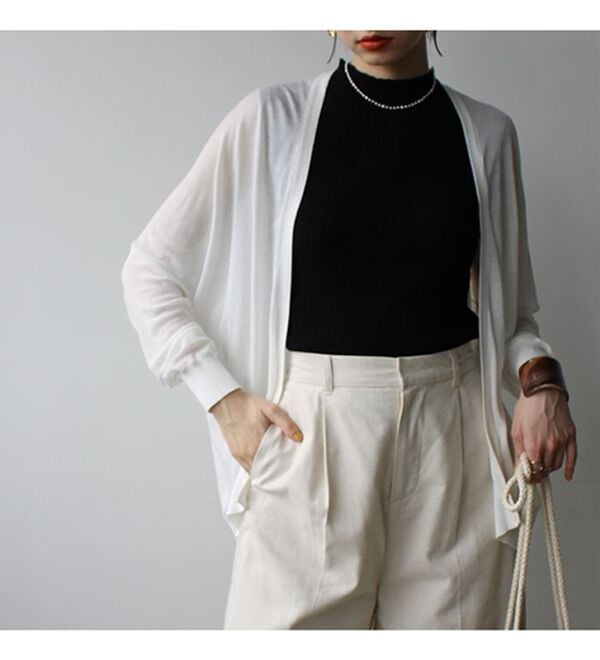 GeeRA（ジーラ）の「【冷房対策に】ひんやりUV対策！ドルマンカーディガン（ニットカーディガン）」｜詳細画像