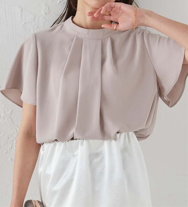 RANAN（ラナン）の「【新色追加】機能付タックデザインブラウス（ブラウス）」｜詳細画像