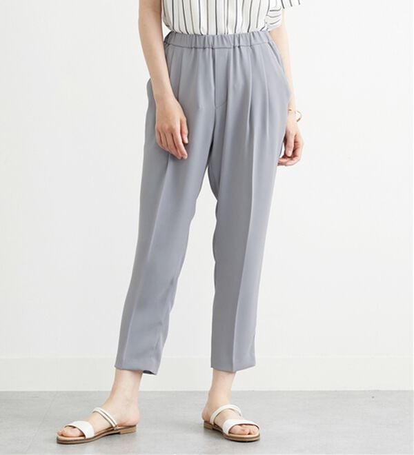 BELLUNA（ベルーナ）の「〈オフィス対応〉テーパードパンツ（テーパードパンツ）」｜ブルーグレー