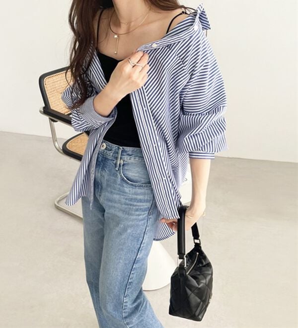 GeeRA（ジーラ）の「アソート柄オーバーサイズシャツ（シャツ）」｜詳細画像