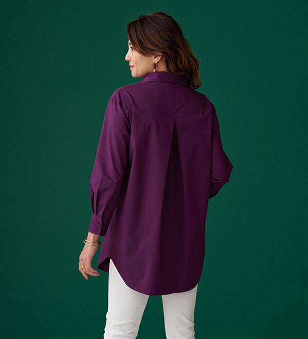 BELLUNA（ベルーナ）の「＜ＳＯＬＯＴＥＸ（Ｒ）＞ストレッチビッグシャツ（シャツ）」｜詳細画像