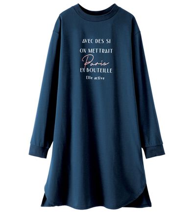 BELLUNA（ベルーナ）の「＜ＥＬＬＥ　Ａｃｔｉｖｅ＞サラリ快適ロゴチュニックワンピース（チュニックワンピース）」