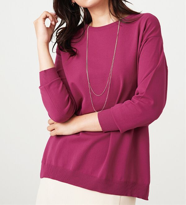 BELLUNA（ベルーナ）の「毛玉になりにくい！ニットプルオーバー（ニット・セーター）」｜詳細画像