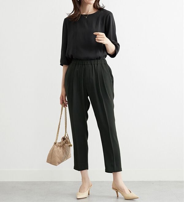 BELLUNA（ベルーナ）の「〈オフィス対応〉テーパードパンツ（テーパードパンツ）」｜詳細画像