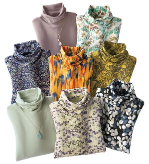 BELLUNA（ベルーナ）の「テンセル（ＴＭ）繊維・コットンプリントプルオーバー（カットソー）」｜詳細画像