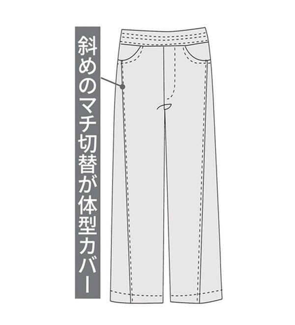 ルフラン（ルフラン）の「【３本組】優しい肌心地！ラク美デザインパンツ（フルレングスパンツ）」｜詳細画像