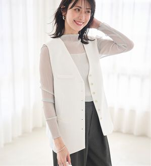 RANAN（ラナン）の「オーバーサイズジレ（ジレ）」｜ホワイト