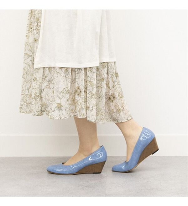 BELLUNA（ベルーナ）の「雨でも安心日本製こだわりウェッジパンプス（パンプス）」｜詳細画像