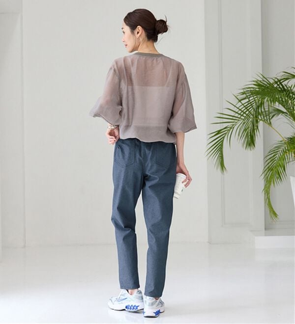 BELLUNA（ベルーナ）の「ゆるっとラクちん！万能パンツ（テーパードパンツ）」｜詳細画像