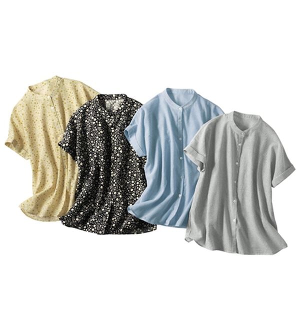 BELLUNA（ベルーナ）の「さらっと爽快！ポコポコサッカーブラウス（ブラウス）」｜詳細画像