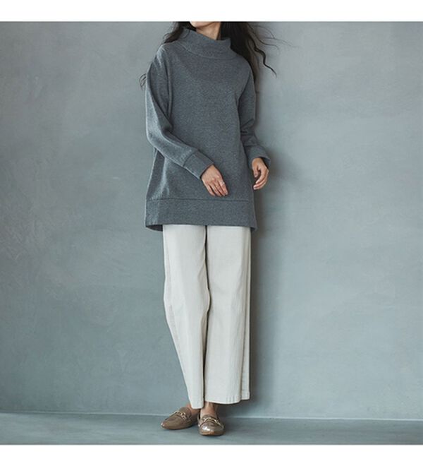 RANAN（ラナン）の「【アンチピリング】裏起毛ハイネックプルオーバー（カットソー）」｜詳細画像