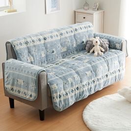 iellio（イエリオ）の「北欧調ボリュームフランネルソファカバー＜抗菌防臭・吸湿発熱・蓄熱・北欧柄・ソファーカバー・センターカバー（ソファーカバー）」