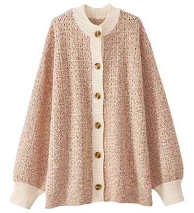 BELLUNA（ベルーナ）の「メランジニットゆったりカーディガン（ニットカーディガン）」