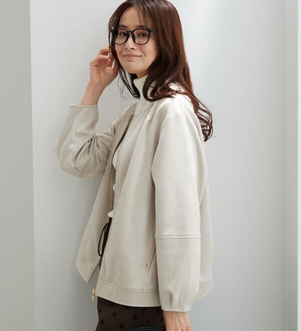 BELLUNA（ベルーナ）の「スエード調ランタン袖ミドル丈ジャケット（その他ジャケット）」｜詳細画像