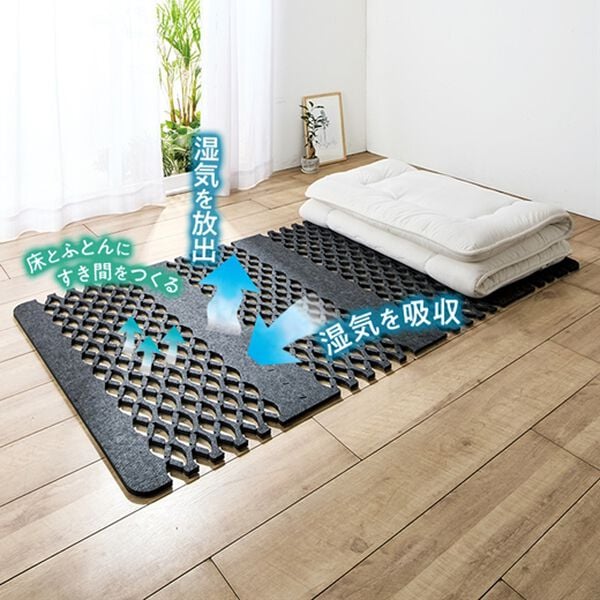 「すのこ型吸放湿・消臭・防ダニマットエアジョブ（Ｒ）（マットレス）」｜詳細画像
