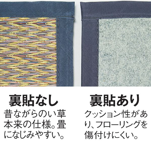「格子柄い草上敷「ピーア」（い草ラグ）」｜詳細画像