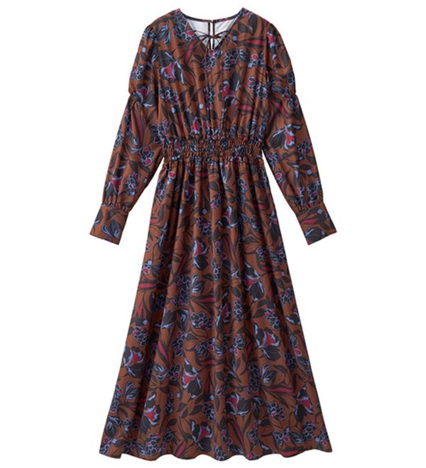 RANAN（ラナン）の「シャーリングデザインロングワンピース（ロングワンピース）」｜詳細画像