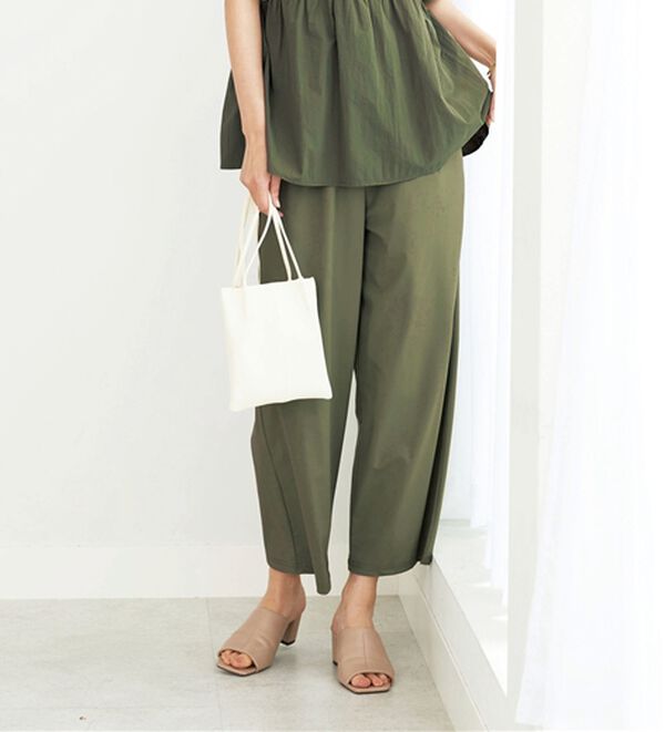 BELLUNA（ベルーナ）の「ヒンヤリ爽快！イージーワイドパンツ（ワイドパンツ・ガウチョ）」｜詳細画像