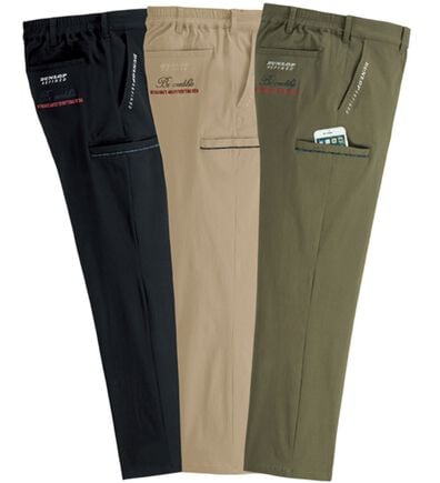 「【３本組】＜ダンロップ・リファインド＞すっきり大人のカーゴパンツ（メンズフルレングスパンツ）」