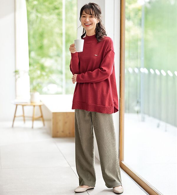 BELLUNA（ベルーナ）の「もちもちニットゆったり快適チュニック（チュニック）」｜詳細画像