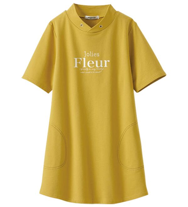 BELLUNA（ベルーナ）の「綿１００％裏毛素材ロゴチュニック（チュニック）」｜詳細画像