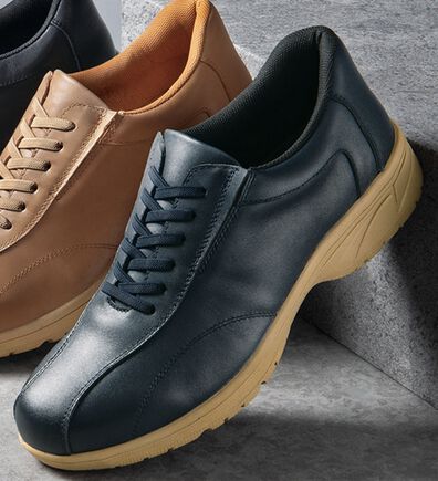 「＜ＬＥＯＮ＞履きやすさに驚き！本革ウォーキングシューズ（メンズスニーカー）」