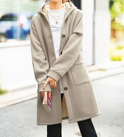 ロングコートレディースファッション(グレー)通販 - ベルーナ