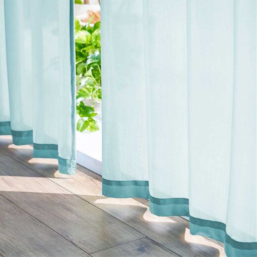 レースカーテン 昼夜非常に見えにくく断熱・遮熱効果に優れた2重レースカーテンお取寄せサイズ　幅150cm×丈201〜240cm　2枚組 2重レースカーテン(遮熱保温・UVカット約99%) - インテリアの通販なら