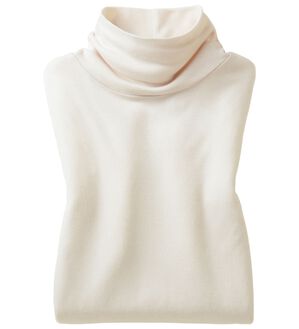 LAVIENNE（ラヴィエンヌ）の「着ぶくれにさよならふわっと暖かインナー（カットソー）」｜ライトグレー