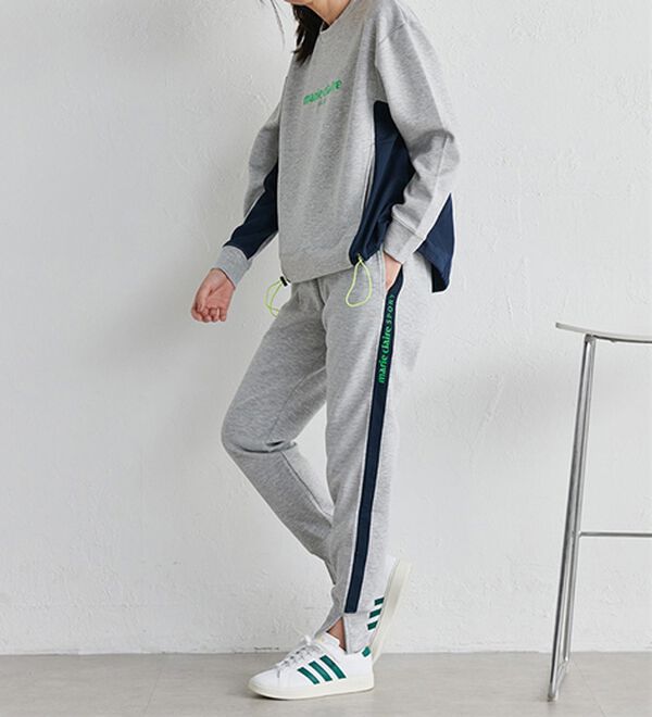 RANAN（ラナン）の「裾スリットジョガーパンツ＜ｍａｒｉｅ　Ｃｌａｉｒｅ　ＳＰＯＲＴ＞（フルレングスパンツ）」｜詳細画像