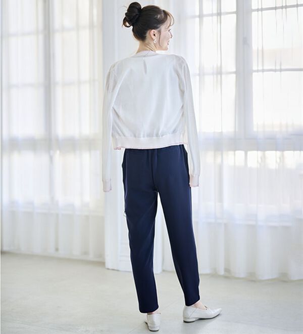 RANAN（ラナン）の「【選べる股下】ひんやり美脚シルエットタックパンツ（フルレングスパンツ）」｜詳細画像