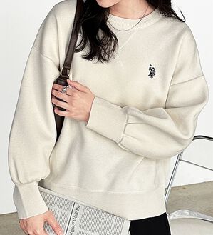 RANAN（ラナン）の「＜U.S.POLO ASSN.＞刺繍スウェットライクニット（ニット・セーター）」｜詳細画像