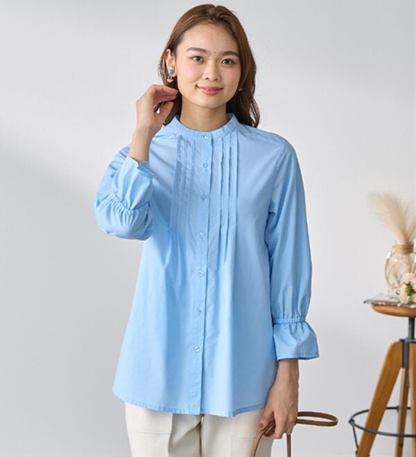 BELLUNA（ベルーナ）の「綿混素材春色ブラウス（ブラウス）」｜詳細画像