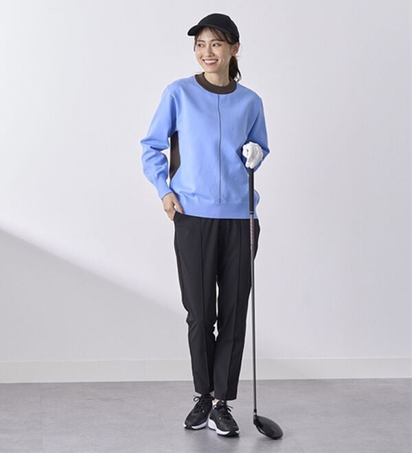 BELLUNA（ベルーナ）の「配色ラインニットプルオーバー（ニット・セーター）」｜詳細画像