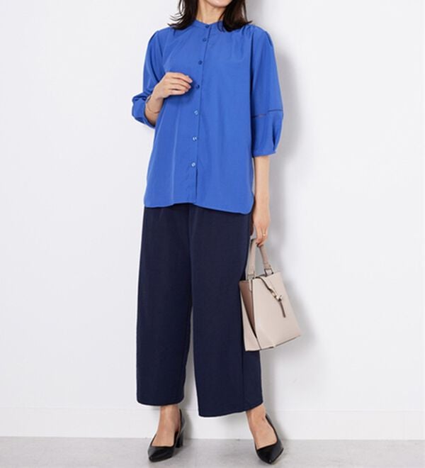 BELLUNA（ベルーナ）の「エアリービンテージ素材レース使いブラウス（ブラウス）」｜詳細画像