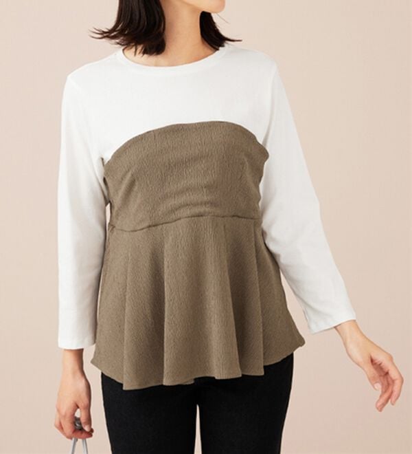 BELLUNA（ベルーナ）の「ビスチェ風ドッキングチュニック（チュニック）」｜詳細画像