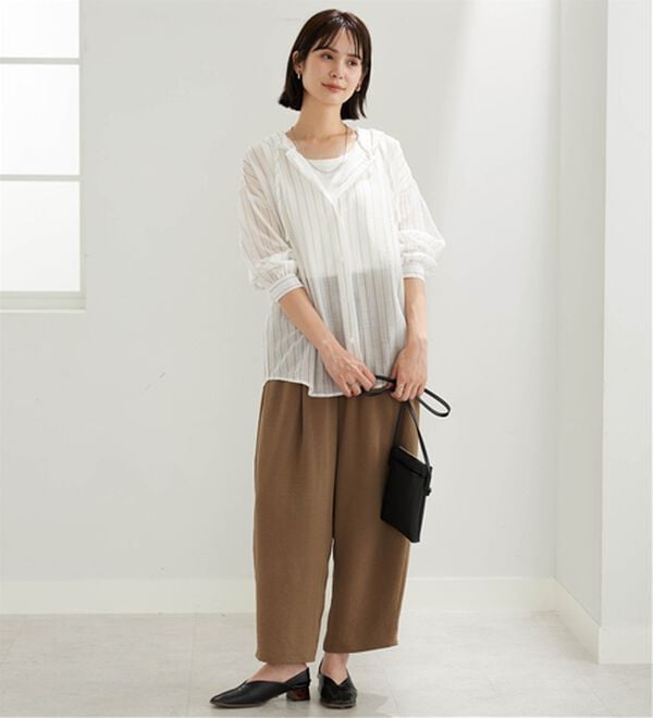 BELLUNA（ベルーナ）の「シアー素材フードデザインシャツジャケット（シャツ）」｜詳細画像