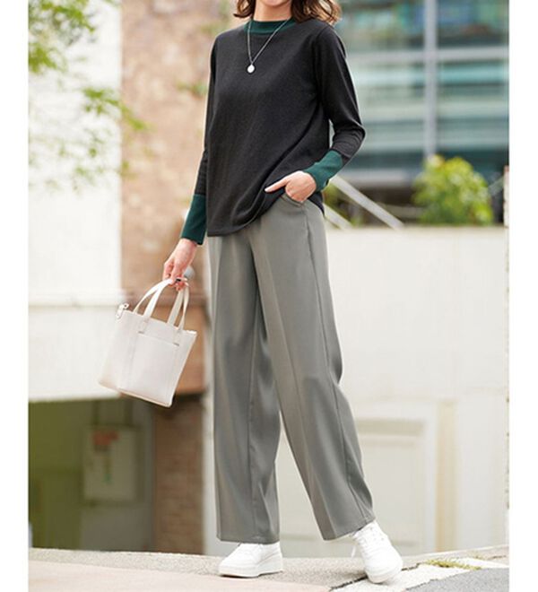 BELLUNA（ベルーナ）の「桜エキスワイドパンツ（ワイドパンツ・ガウチョ）」｜詳細画像