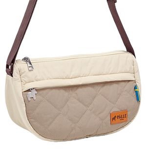 BELLUNA（ベルーナ）の「＜ＰＡＬＬＥ＞配色キルティングショルダー（ショルダーバッグ）」｜アイボリー&times;ベージュ