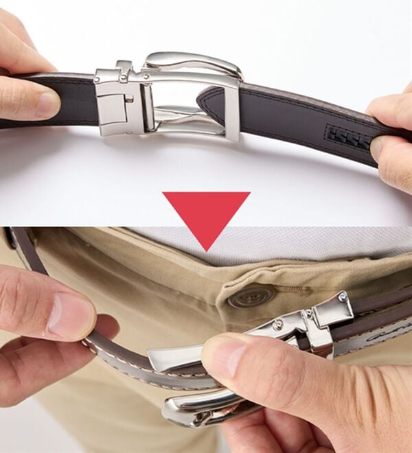 「【２本組】＜アーノルド　パーマー＞ダブルステッチベルト（メンズベルト）」｜詳細画像