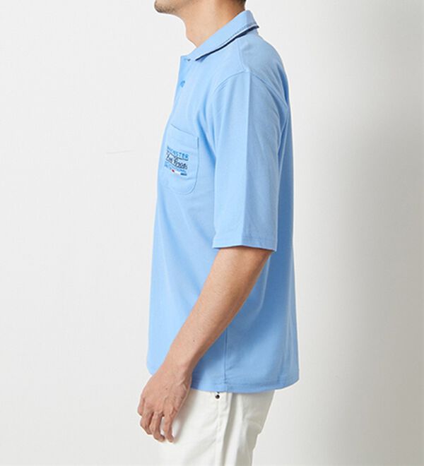 「ブランドデザイン５分袖ポロシャツ（メンズポロシャツ）」｜詳細画像
