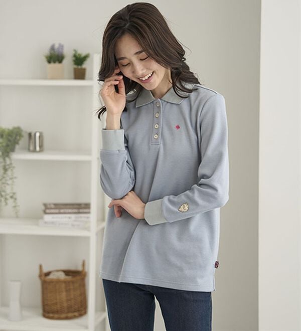 BELLUNA（ベルーナ）の「【ＰＯＬＯ　ＢＣＳ】裏起毛かのこポロシャツ（ポロシャツ）」｜詳細画像