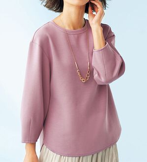 BELLUNA（ベルーナ）の「とろけるような肌心地　ふんわり袖プルオーバー（カットソー）」｜詳細画像