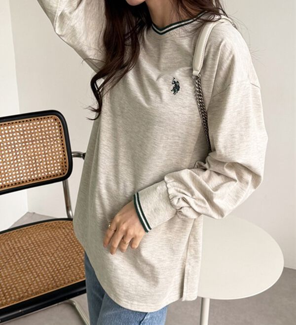 GeeRA（ジーラ）の「【Ｕ．Ｓ．　ＰＯＬＯ　ＡＳＳＮ．】配色ラインロンＴ（カットソー）」｜詳細画像