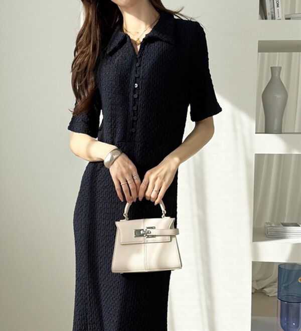 GeeRA（ジーラ）の「全骨格細見え！表面感素材マーメイドワンピース（その他ワンピース）」｜詳細画像